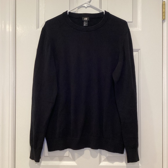 H&M Other - H&M - Men’s Crewneck Pullover Sweater 100% Cotton‎ in Black - Large